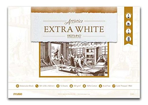 水彩「WORKS  8-3」F 8号 サクラ 水筆ペン ペン先 小 (07151830)